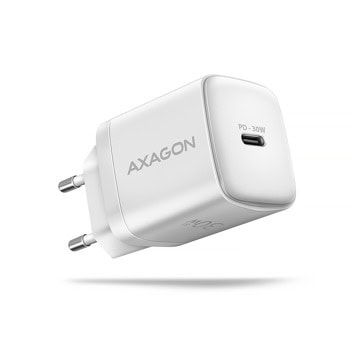 Зарядно устройство Axagon ACU-PD30W, от контакт към USB-C(ж), 20V/1.5A, бяло, QC4+, PD, 30W | JAR Computers Axagon ACU-PD30W
