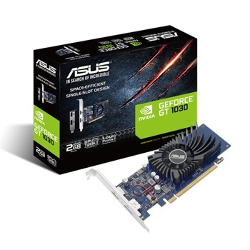 Видео карта Nvidia GF GT 1030, 2GB, Asus, PCI-E 3.0, GDDR5, 64-bit, DisplayPort, HDMI | JAR Computers Asus GT1030-2G-BRK