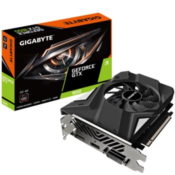 Видео карта Nvidia GeForce GTX 1650, 4GB, Gigabyte D6 OC rev 2.0 (GV-N1656OC-4GD 2.0), PCI-E 3.0, GDDR6, 128 bit, DisplayPort, HDMI, DVI | JAR Computers Gigabyte GV-N1656OC-4GD 2.0