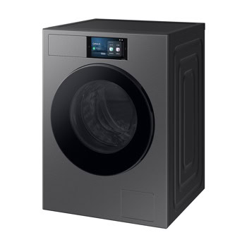 Перална машина Samsung BeSpoke WF90F09C4SU4, клас A, 9кг. капацитет, 1400 оборота в минута, свободностояща, 60cm ширина, AI Wash, Hygiene Steam, Less Microfiber, AI Ecobubble, Drum Clean+, сива | JAR Computers Samsung BeSpoke WF90F09C4SU4
