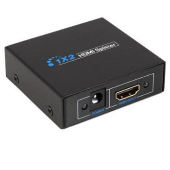 Видео сплитер, 1x HDMI вход към 2x HDMI изхода | JAR Computers SPLITTER HDMI 2PORTS