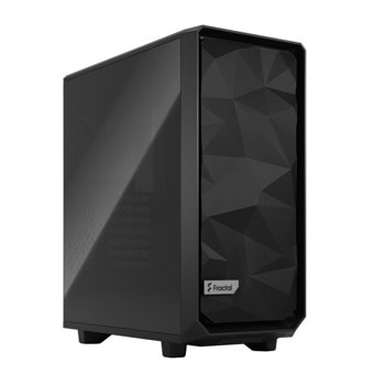 Кутия Fractal Design Meshify 2 Compact Black TG Dark Tint, ATX/mATX/Mini-ITX, 1x USB 3.1 Gen 2 Type-C, 2x USB 3.0, черна, без захранване | JAR Computers Fractal Design Meshify 2 Compact Black TG Dark Tin