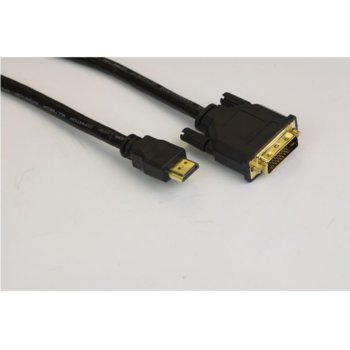 Кабел VCom, от DVI(м) към HDMI(м), 1.5m | JAR Computers VCom CG481G-1.5m DVI(м) към HDMI(м) 1.5m