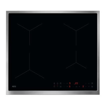 Индукционен плот за вграждане AEG TN64IA00XB, 4 нагревателни зони, Hob2Hood и PowerBoost функции, черно-сив | JAR Computers AEG TN64IA00XB