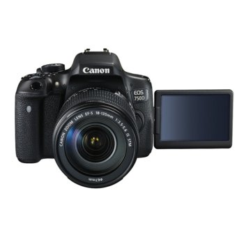 Canon EOS 750D with + Canon SELPHY CP1200 black