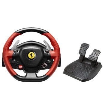 Волан Thrustmaster Ferrari 458 Spider, включва педали, черен, за Xbox One image
