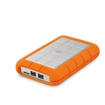 Твърд диск 1TB, LaCie Rugged Triple FW800, външен, 2.5" (6.35 cm), FireWire 800, USB 3.0, оранжев | JAR Computers Lacie 1TB Rugged Triple FW800 STEU1000400