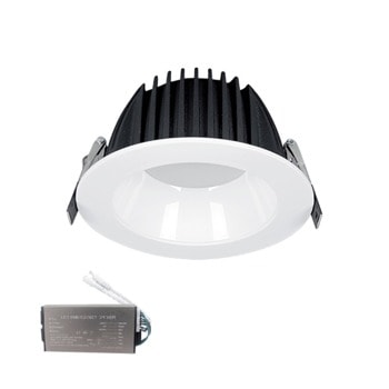 LED луна ELMARK 92FLD1540/WHE, 15W, 230V, 1350lm, 4000K, авaриен блок, защита (IP44), бяло/черна | JAR Computers LED луна ELMARK 92FLD1540/WHE