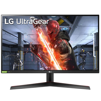 Монитор LG UltraGear 27GN60R-B, 27" (68.58cm), IPS панел, 144Hz, Full HD, 1ms, 300cd/m2, HDMI, DP | JAR Computers Монитор LG 27GN60R-B