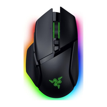 Мишка Razer Basilisk V3 Pro 35K, оптична (35 000 dpi), жична/безжична, Bluetooth, USB, черна, гейминг, 11 програмируеми бутона, Razer Chroma RGB подсветка | JAR Computers Razer Basilisk V3 Pro 35K Black RZ01-05240100-R3G1