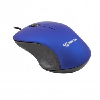 Мишка SBOX M-958BL, оптична (1000 dpi), USB, синя image
