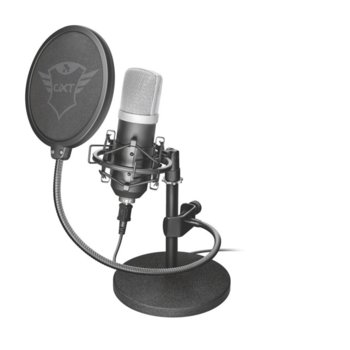 Микрофон TRUST GXT 252 Emita, 1,8м кабел, 135 dB, 18 - 21000 Hz, 16bit, 48kHz image