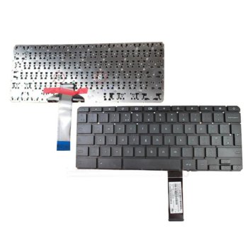 Клавиатура за лаптоп HP, съвместима със серия Chromebook 11-2000 11-2070No 11-2071, без рамка, черна, US, малък ентър | JAR Computers Клавиатура за HP Chromebook 11-2000/2070No/2071 US