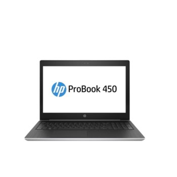 Лаптоп HP ProBook 450 G5 (2RS03EA_8GB)(сребрист), четириядрен Kaby Lake R Intel Core i5-8250U 1.6/3.4 GHz, 15.6" (39.62 cm) Full HD Anti-Glare Display & GF 930MX 2GB, (HDMI), 16GB DDR4, 1TB HDD, 1x USB 3.1 Type-C, Free DOS | JAR Computers HP ProBook 450 G5 and 8GB RAM