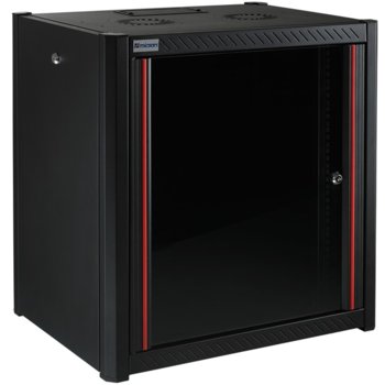 Комуникационен шкаф, Mirsan MR.WTN09U45.01, 19", 9U, 450mm, черен, за стена | JAR Computers MIRSAN MR.WTN09U45.01