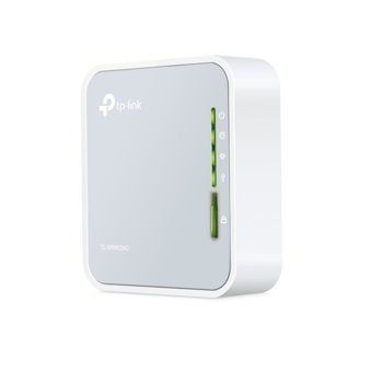 Рутер TP-Link TL-WR902AC, мобилен, 2.4Ghz(300Mbps)/5GHz(433Mbps), 1x 10/100Mbps WAN/LAN Port, 1x USB2.0 A, switch бутон, вградена антена | JAR Computers TP-Link TL-WR902AC
