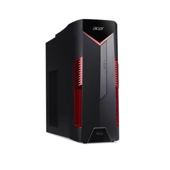 Настолен компютър Acer Nitro N50-600 (DG.E0HEX.017) шестядрен Coffee Lake Intel Core i5-9400F 2.9/4.1 GHz, GeForce GTX 1650 4GB, 8GB DDR4, 256GB SSD & 1TB HDD, 1x USB Type-C, Linux | JAR Computers Acer Nitro N50-600 (DG.E0HEX.017)