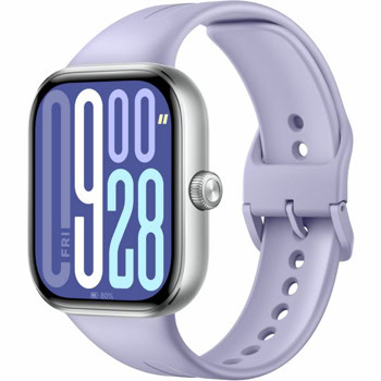 Смарт часовник Xiaomi Redmi Watch 5, 2.07" (5.25cm) AMOLED дисплей, Bluetooth, aкселерометър, жироскоп, сърдечен ритъм, 5АТМ водоустойчив, до 24 дни живот на батерията, лилав | JAR Computers Xiaomi Redmi Watch 5 Lavender Purple