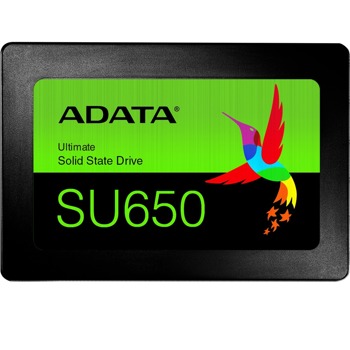 Памет SSD 240GB A-Data SU650 (разопакован продукт), SATA 6Gb/s, 2.5"(6.35 cm), скорост на четене 520MB/s, скорост на запис 450MB/s | JAR Computers ADATA SSD SU650 240GB