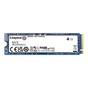 Памет SSD 4TB, Kingston NV3, NVMe, M.2 (2280), скорост на четене до 6000MB/s, скорост на запис до 5000MB/s | JAR Computers Kingston 4TB NV3 SNV3S/4000G