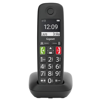 Безжичен DECT телефон Gigaset E290 черен
