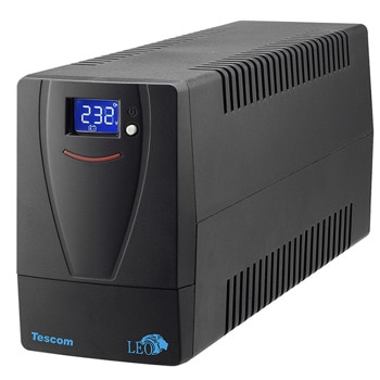 UPS Tescom LEO Plus LCD, 850VA/850W, Line Interactive, Tower | JAR Computers Tescom Leo Plus LCD 850VA UPS.0786