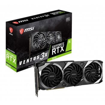 Видео карта Nvidia GeForce RTX 3070, 8GB, MSI VENTUS 3X OC, PCI-E 4.0, GDDR6, 256-bit, DisplayPort, HDMI | JAR Computers MSI RTX-3070-VENTUS-3X-OC 2Y