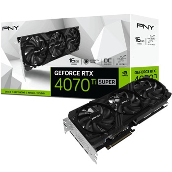 Видео карта Nvidia GF RTX 4070 Ti Super, 16GB, PNY VERTO, OC, PCI-E 4.0, GDDR6X, 256-bit, DisplayPort, HDMI | JAR Computers PNY RTX 4070 Ti SUPER 16GB VERTO OC