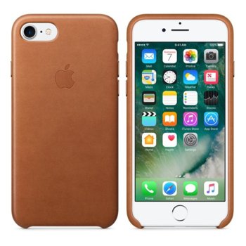 Apple iPhone 7 Leather Case - Saddle Brown