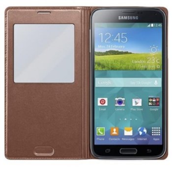 Samsung S View Cover Galaxy S5 K Pacific Rose Gold