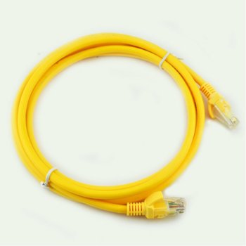Пач кабел VCom, UTP, Cat 5e, екраниран, 30m, жълт | JAR Computers VCom UTP Cat 5e 30m NP511B-YELLOW-30m