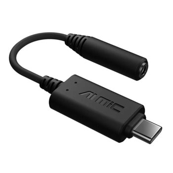 Адаптер MediaRange Asus AI NC MIC (90YH02L1-B2UA00), от USB-C(м) към AUX(ж), технология за шумопотискане, черен | JAR Computers Asus AI NC MIC USB-C към 3.5 mm жак 90YH02L1-B2UA0