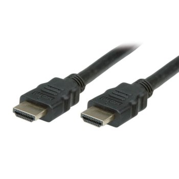 Кабел Roline S3700-10 от HDMI(м) към HDMI(м), 1m, 3840x2160 60Hz, черен | JAR Computers ROLINE S3700-10