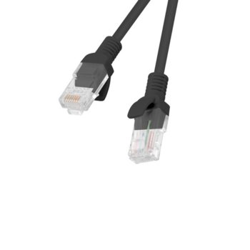 Пач кабел Lanberg PCU5-10CC-0025-BK, U/UTP, cat.5е, 0.25м, черен | JAR Computers Lanberg patch cord CAT.5E 0.25m, black