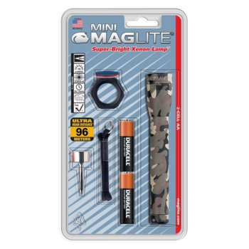 Фенер Mini MAGLITE M2A02CU, 2 батерии AA, 14 lm, водоустойчивост, камуфлаж | JAR Computers Фенер Mini MAGLITE M2A02CU