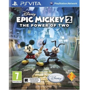 Игра за конзола Epic Mickey 2: The Power of Two, за PSVita | JAR Computers Epic Mickey 2: The Power of Two