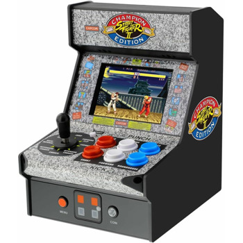 Мини ретро конзола My Arcade - Street Fighter II Champion Edition (Premium Edition), 2.75" цветен екран, преносима, монетник, черна | JAR Computers My Arcade Street Fighter II Champion Edition Premi