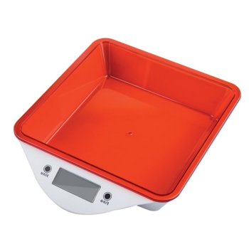 Кухненски кантар Zephyr ZP 1651 LS, дигитален, до 5kg., точност до 1гр, LCD дисплей, aвтоматично изключване, индикатор за претоварване, червен image
