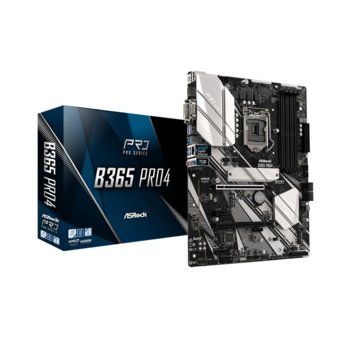 Дънна платка ASRock B365 Pro4, B365, LGA1151, DDR4, PCI-E(HDMI&D-Sub&DVI-D)(CF), 2x M.2 слот, 6x Sata 6 Gb/s, 1x Type-C, ATX | JAR Computers ASRock B365 Pro4 B365_PRO4