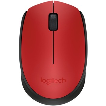 Мишка Logitech M171 (Разопакован продукт), безжична, оптична (1000 dpi), USB, червена | JAR Computers Logitech M171 Red 910-004641 (Разопакован)