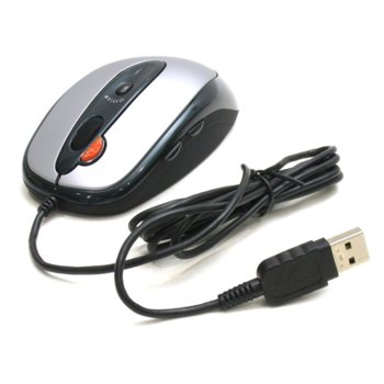 Мишка A4Tech X6-57D, Glaser, Silver/Black, PS/2&USB | JAR Computers A4Tech X6-57D Glaser Silver/Black PS/2&USB