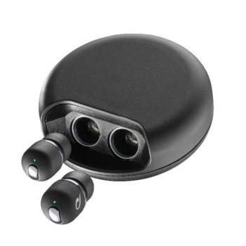 Слушалки Cellular Line Hide, Bluetooth, микрофон, до 3 часа време на възпроизвеждане, черни | JAR Computers Cellular Line Hide BTHIDETWSK