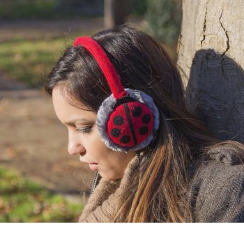 KitSound On-Ear Ladybird Audio Earmuffs