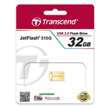 Transcend 32GB JetFlash 510, Gold Plating