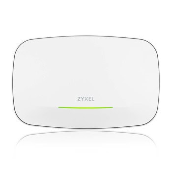 Точка за достъп ZyXEL NWA130BE, 2.4GHz (688Mbps) / 5GHz (4324Mbps) / 6GHz (5764Mbps), 2x 100/1000/2500Mbps RJ45, 1x вътрешна антена | JAR Computers ZyXEL NWA130BE BE11000 NebulaFlex NWA130BE-EU0101F