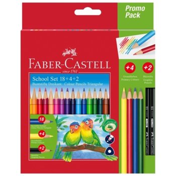 Цветен молив Faber-Castell Triangular 18+4+2