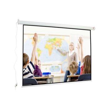 Екран Avtek Wall Electric 180, електрически за стена или таван, Matt White, 1850 x 1430 мм, 89", 4:3 | JAR Computers Avtek Wall Electric 180