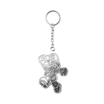Bioworld Mario silver key chain