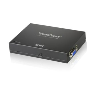 Ресийвър ATEN VE170R, от RJ-45(ж) към 1x HDB-15(VGA)(ж), 1x 3.5 мм жак(ж), до 300м чрез Cat 5 кабел, до 1920x1200 резолюция, 1 устройство | JAR Computers ATEN VE170R Reciever