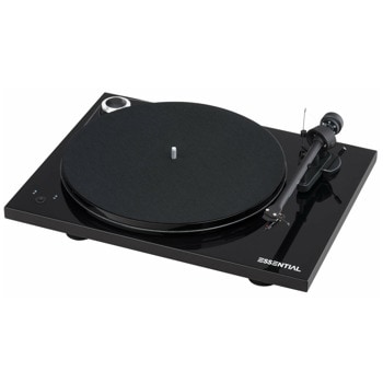 Грамофон Pro-Ject Audio Essential III RecordMaster, Ortofon OM 10 дозa, 33/45 об/мин, ММ усилване, ремъчно задвижване, USB, RCA, черен | JAR Computers Pro-Ject Audio Essential III RecordMaster (OM 10)